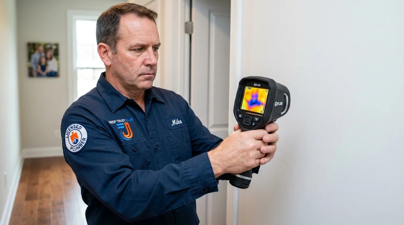 Thermal imaging leak detection by Johns Plumbing LLC in Reedsport